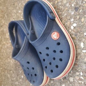 Crocs Iconic Comfort Classic Navy Blue Slip On Clogs Water Shoes Toddler 10